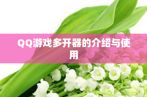 QQ游戏多开器的介绍与使用图片