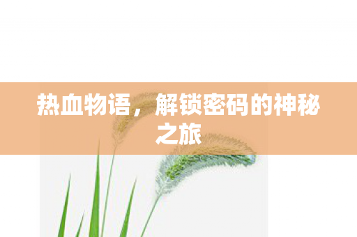 解锁密码的神秘之旅图片