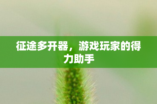 游戏玩家的得力助手图片