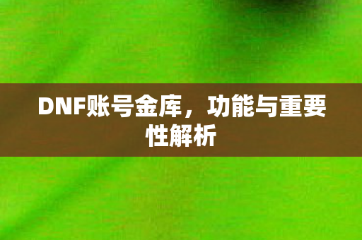 功能与重要性解析图片