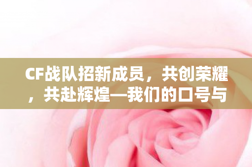 CF战队招新成员图片