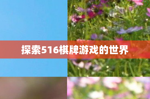 探索516棋牌游戏的世界图片