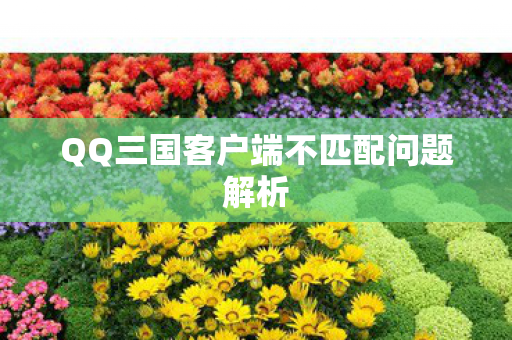 QQ三国客户端不匹配问题解析图片