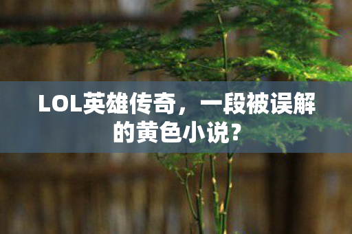 一段被误解的黄色小说图片