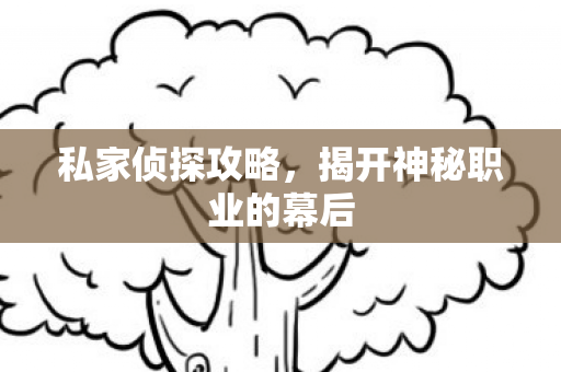 揭开神秘职业的幕后图片