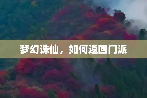 如何返回门派图片