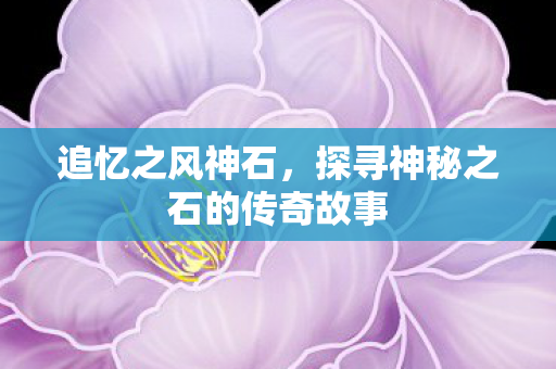 探寻神秘之石的传奇故事图片