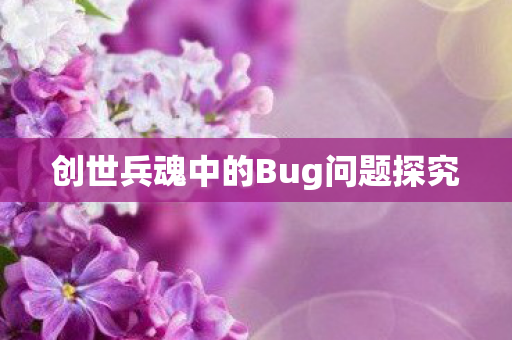 创世兵魂中的Bug问题探究图片