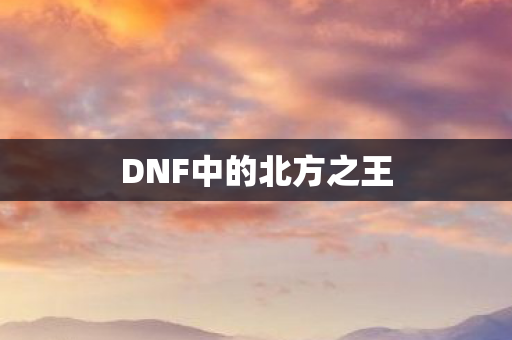 DNF中的北方之王图片