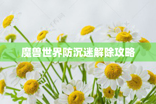 魔兽世界防沉迷解除攻略图片