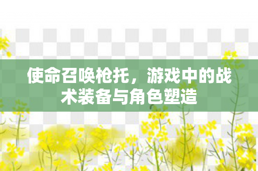 游戏中的战术装备与角色塑造图片