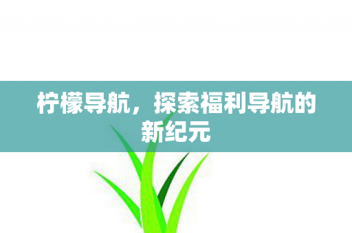 探索福利导航的新纪元图片