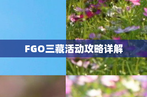 FGO三藏活动攻略详解图片