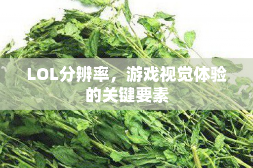 游戏视觉体验的关键要素图片