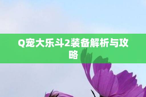 Q宠大乐斗2装备解析与攻略图片