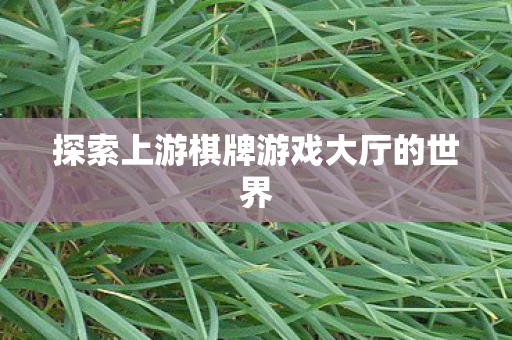 探索上游棋牌游戏大厅的世界图片
