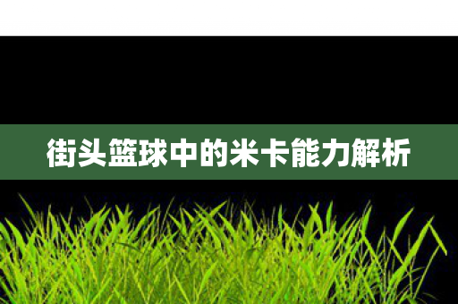 街头篮球中的米卡能力解析图片