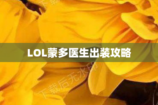 LOL蒙多医生出装攻略图片
