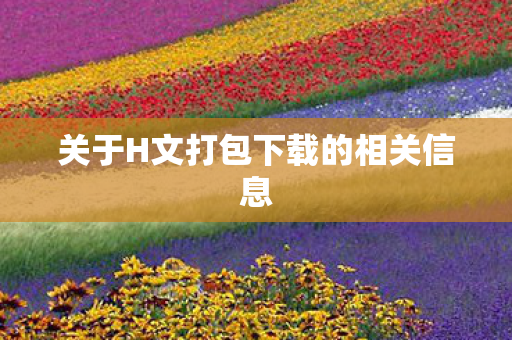 关于H文打包下载的相关信息图片