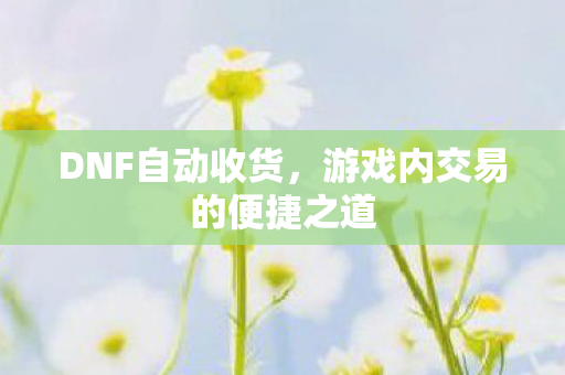 游戏内交易的便捷之道图片
