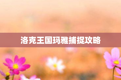 洛克王国玛雅捕捉攻略图片