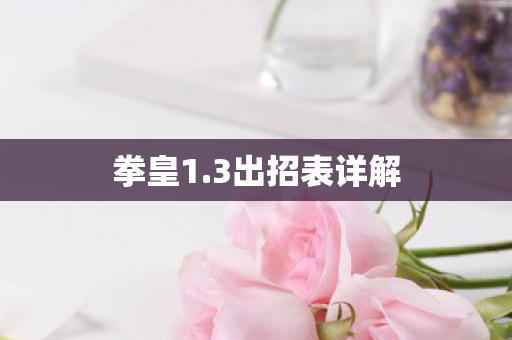 3出招表详解图片
