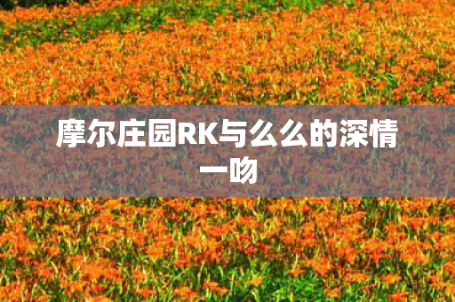 摩尔庄园RK与么么的深情一吻图片
