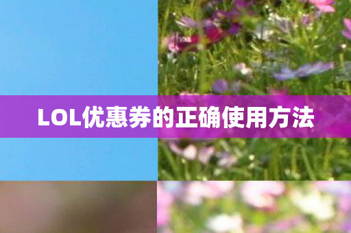 LOL优惠券的正确使用方法图片