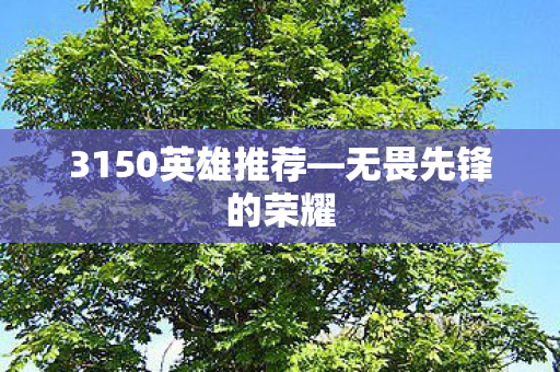 3150英雄推荐图片