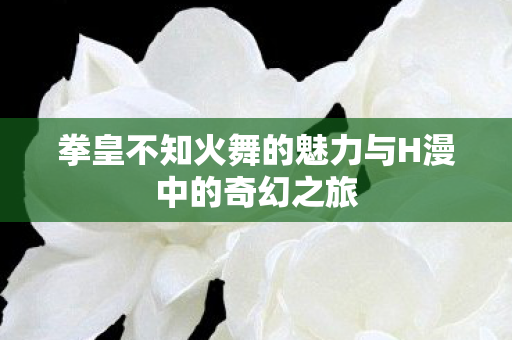 拳皇不知火舞的魅力与H漫中的奇幻之旅图片