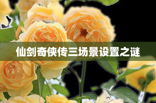 仙剑奇侠传三场景设置之谜图片