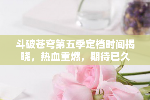 斗破苍穹第五季定档时间揭晓图片