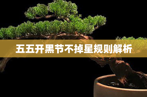 五五开黑节不掉星规则解析图片