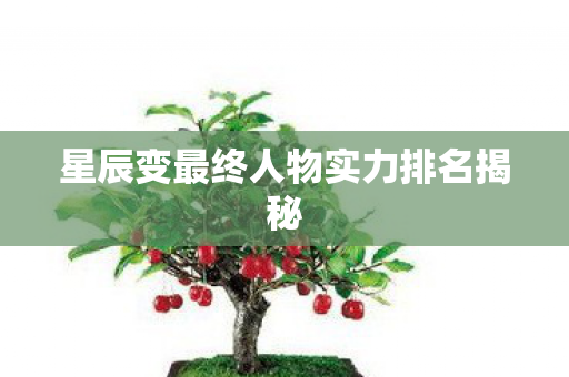 星辰变最终人物实力排名揭秘图片