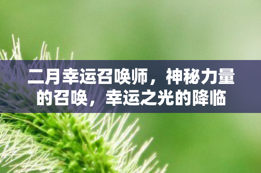 二月幸运召唤师图片