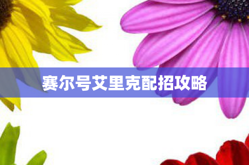 赛尔号艾里克配招攻略图片