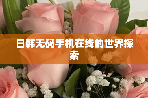 日韩无码手机在线的世界探索图片