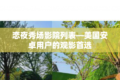 美国安卓用户的观影首选图片