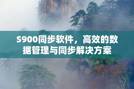高效的数据管理与同步解决方案图片