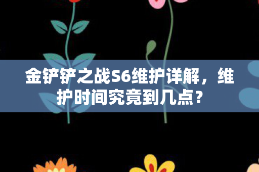 金铲铲之战S6维护详解图片