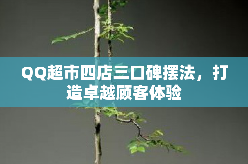 QQ超市四店三口碑摆法图片