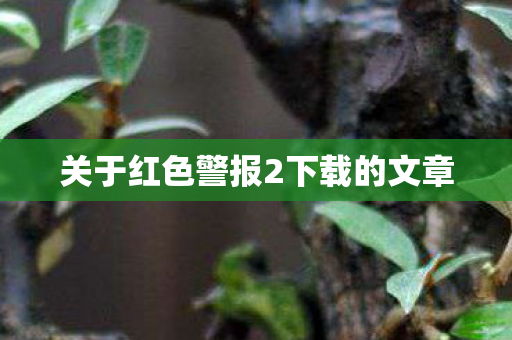 关于红色警报2下载的文章图片