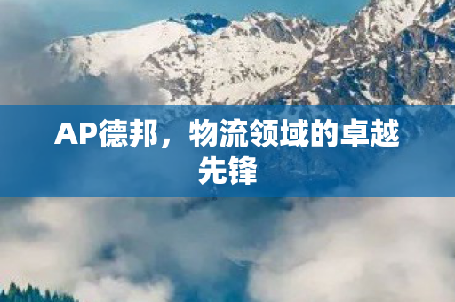 物流领域的卓越先锋图片