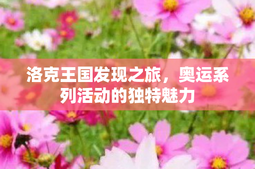 奥运系列活动的独特魅力图片