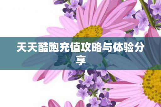 天天酷跑充值攻略与体验分享图片
