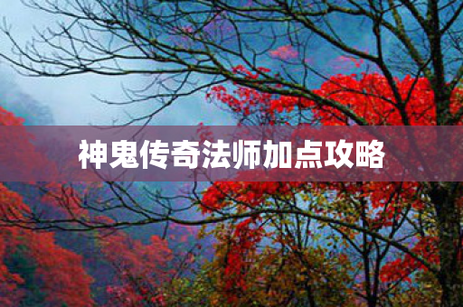 神鬼传奇法师加点攻略图片