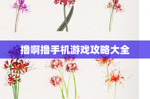 撸啊撸手机游戏攻略大全图片