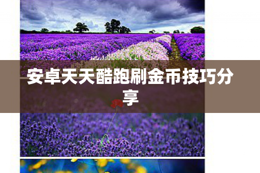 安卓天天酷跑刷金币技巧分享图片