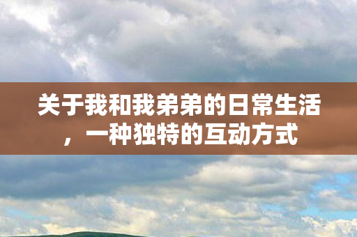 关于我和我弟弟的日常生活图片
