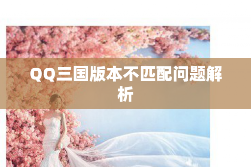 QQ三国版本不匹配问题解析图片
